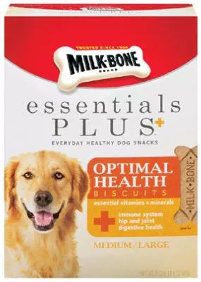 "Milk-Bone" Essentials Plus+ Optimal Health Biscuits 22 Oz - Medium/La