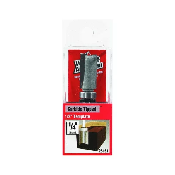 Vermont American 23161 Carbide Tipped Template Trim Router Bit, 1/2"