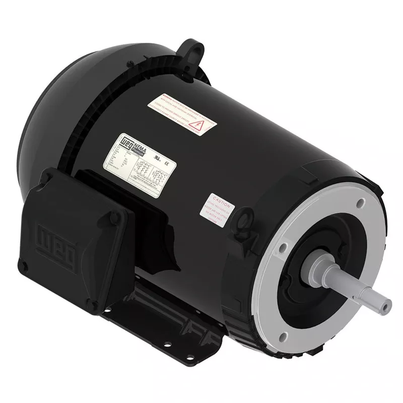 WEG 00536ET3V184JM-S 5HP,3600RPM,182/4JM Frame,JM-TEFC-3PH-RS (1 EA)